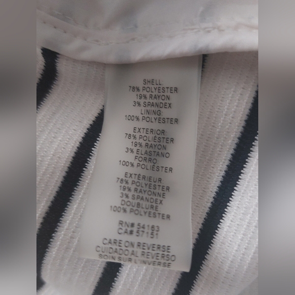 TOMMY HILFIGER Nautical Blue White Striped Blazer. Women's Size 12. 🤍💙 - Picture 11 of 11